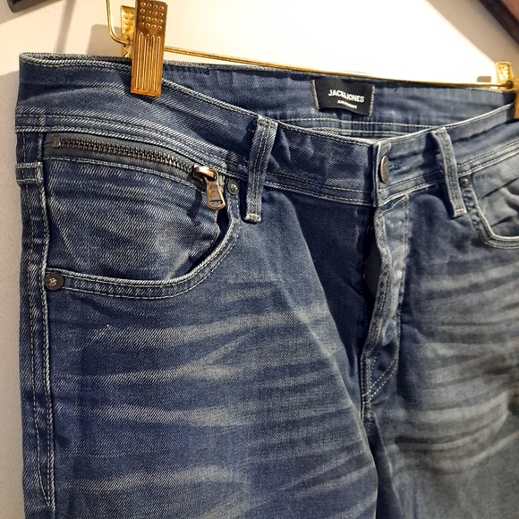 Jack & Jones | Men's off grey /Blue Jeans slim fit - Picture 2 of 10